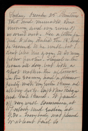 Thomas Lincoln Casey Notebook, October 1891-December 1891, 97, Friday Dec 25