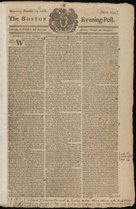 The Boston Evening-Post, 19 December 1768