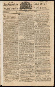 The Massachusetts Gazette: and the Boston Weekly News-Letter, 28 March 1771