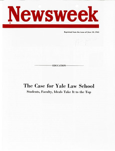 Newsweek article on Yale Law School