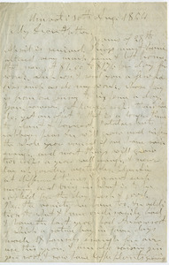Letter from Aldin Grout to James Bailey