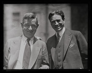 Will Rogers (left) and Dr. James W. Brougher