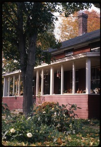 Front porch of the house at Montague Farm Commune