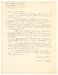 Letter from James P. Murphy to W. E. B. Du Bois