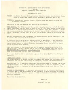 American Interracial Peace Committee minutes