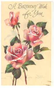 Greeting card from Florence H. Luscomb to W. E. B. Du Bois
