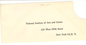 Return envelope
