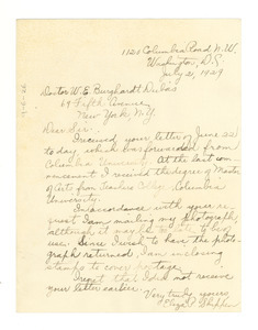 Letter from Eliza P. Shipper to W. E. B. Du Bois