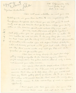 Letter from Adolph Hodge to W. E. B. Du Bois