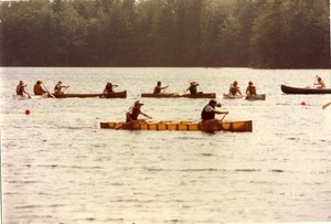 Canoe race at the picnic, Pine Beach