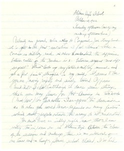 Letter from Judy G. Wood Langland to Joseph Langland