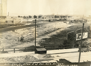 View east of Dorchester Avenue bridge