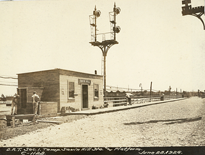 Temporary Savin Hill station and platform