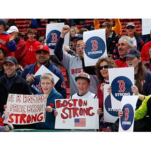 "Boston Strong" Boston Red Sox Crowd