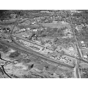 Views of urban and suburban, buildings, roads, unidentified