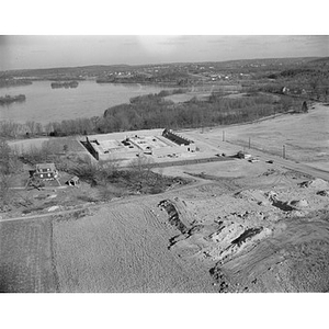 Industrial site, Cabot, Cabot and Forbes, construction of building, Waltham, MA