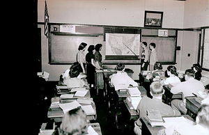 Everett High School, 1951, geography class