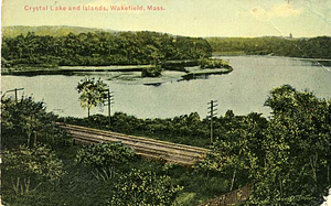 Crystal Lake and islands, Wakefield, Mass.