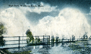 Post Card Picture of High Surf