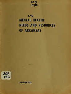 Report on mental health needs and resources of Arkansas