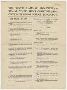 The Soccer Slaminar and the International YMCA Training School Schoolboy (June 6, 1909)