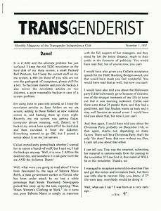 The Transgenderist (November 1, 1997)
