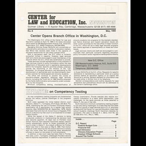 Center for Law and Education, Inc. Newsnotes