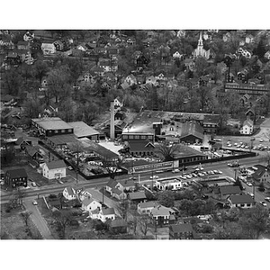 American Biltrite Rubber Company and the area, Rheingold Beer advertisement, Stoughton, MA