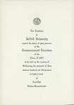 1937 Suffolk University Class day, Baccalaureate Service, and Commencement program