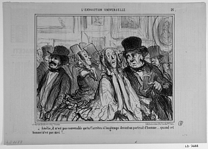 - Amélie, il n'est pas convenable que tu t'arrêtes si longtemps devant un portrait d'homme..... quand cet homme n'est pas moi!...