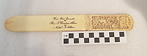 Chinese Ivory Letter Opener, Inscribed to Nathaniel T. Allen