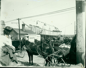 The launching of the "Edith Symington," Newburyport, Mass., undated
