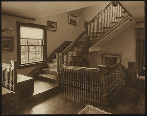Wigglesworth House, 303 Adams Street, Milton, Mass., staircase