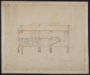 Section, house for Mr. Ginn, Boston, undated
