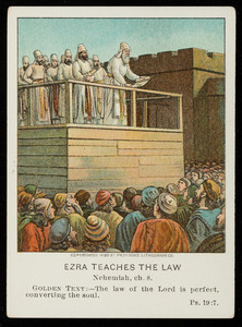 Ezra teaches the law, December 17, vol. 23, 4th quarter, 1911, no. 4, part 12, Pilgrim Press, Boston; New York; Chicago, 1911