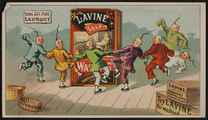 Trade card for Lavine Soap, Hartford Chemical Works, 30 Union Place, Hartford, Connecticut, undated