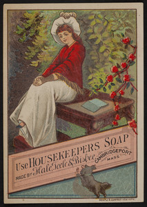 Trade card for Housekeepers Soap, Hale, Teele & Bisbee, Cmabridgeport, Mass., undated