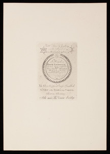 Trade card, F. Hayden, watch maker & gilder, No. 15 Fore Street, Boston, Mass.