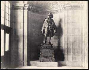 Sir Henry Vane statue, Boston Public Library, Dartmouth Street, Boston, Mass.