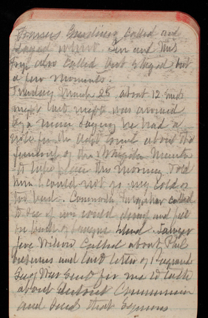 Thomas Lincoln Casey Notebook, February 1893-May 1893, 47, Tuesday March 28