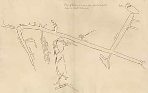 Plan of Mammoth cave in Green County, Kentucky, by Aylett H. Buckner, copy made by Thomas Jefferson