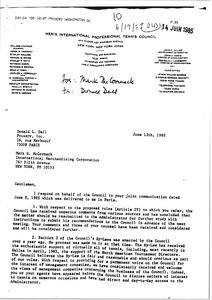Letter from Donald L. Dell to Mark H. McCormack
