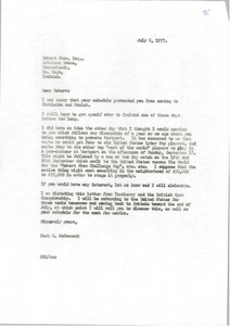 Letter from Mark H. McCormack to Robert Shaw