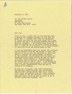 Letter from Mark H. McCormack to Van Gordon Sauter