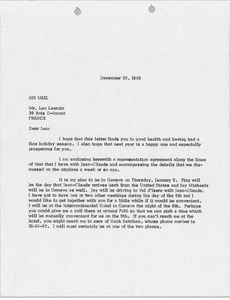 Letter from Mark H. McCormack to Leo Lacroix