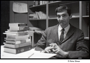 Howard Zinn: in his Boston University office