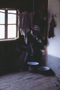 Pots and clothes in Volce home