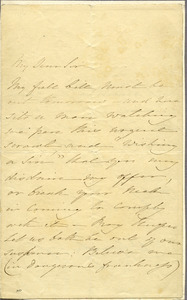 Letter from Frances Maria Kelly to C. W. Granby
