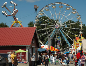 Franklin County Fair: Ferris wheel and other rides