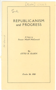 Republicanism and progress